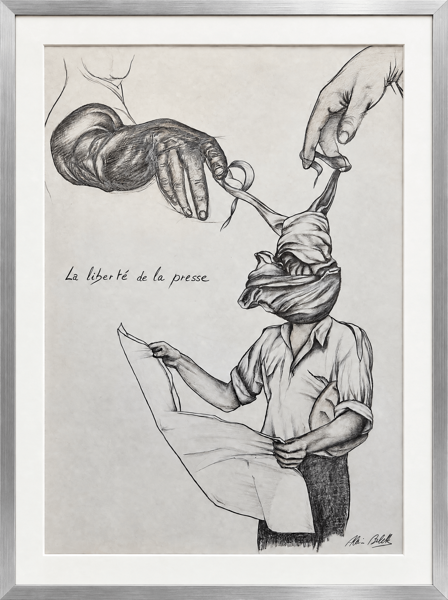 La liberté de la presse, dessin d'Alain Arlettaz